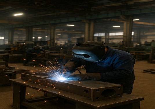 Steel fabrication workshop